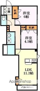 STAR K【103号室】の間取り