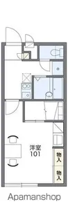 レオパレスシティー パル【2階】の間取り