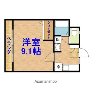 プレステージナカヤマ【2階】の間取り