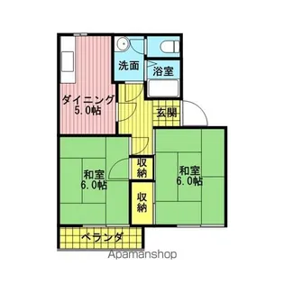 フレグランス打田【1階】の間取り