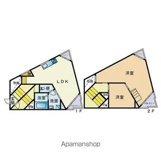 西新ルッソⅠ【4階】の間取り