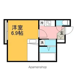 レオパレスプレアマール【1階】の間取り