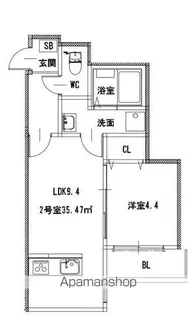 フォレスト横浜【1階】の間取り