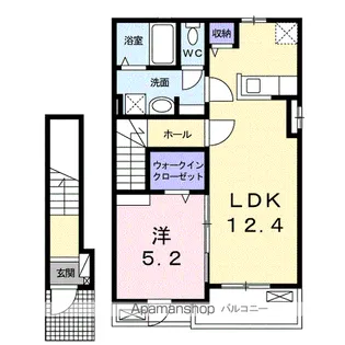 ジェントリー A【2階】の間取り