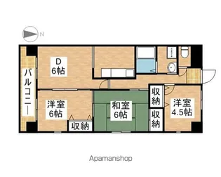 changuⅢ泉(チャング スリーイズミ)【13階】の間取り