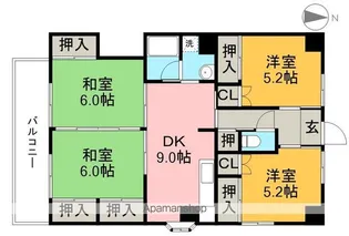 サンハイツ小松【3階】の間取り