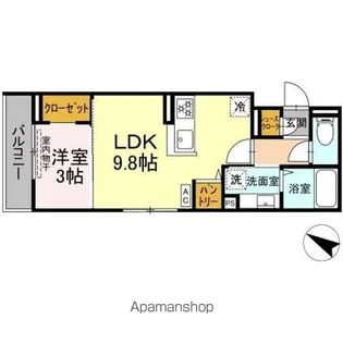 セルメイユール【3階】の間取り