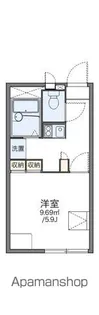 レオパレスグリーク【2階】の間取り