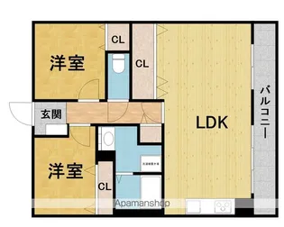 グランベール刀根山【2階】の間取り