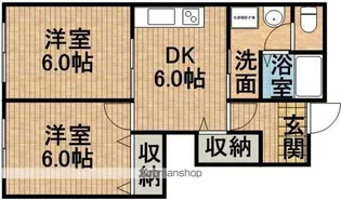 リバーアイランド【102号室】の間取り