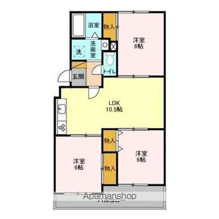 ヴェラクレスト 壱番館【2階】の間取り