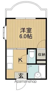 レインボー薬師【5階】の間取り