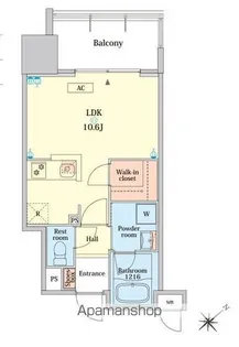 RJRプレシア大橋駅前【10階】の間取り