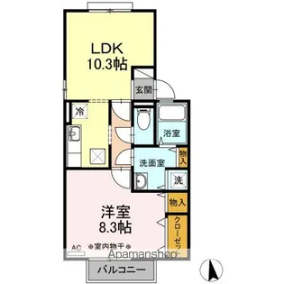 ステイトメント安宅 B棟【1階】の間取り