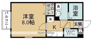 HILL BASE【107号室】の間取り
