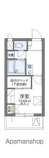 レオパレスルフナ【4階】の間取り