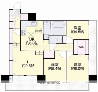 ダイヤモンドフォーラム大供【5階】の間取り