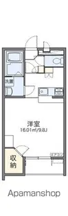レオパレス花鳥【101号室】の間取り