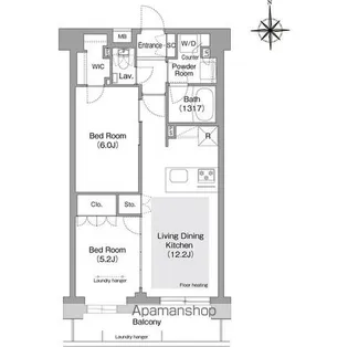 コンフォリア・リヴ文京護国寺【1階】の間取り