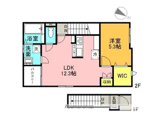 TORRIE幸町 A棟【201号室】の間取り