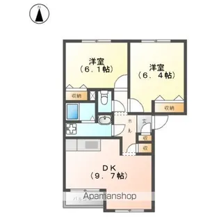 SHANGRILA K (シャングリラ ケイ)【101号室】の間取り