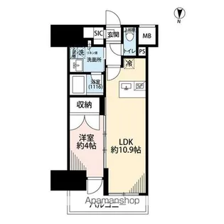 プレール・ドゥーク亀戸Ⅵ【11階】の間取り