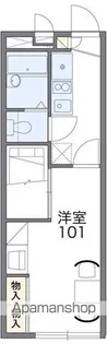 レオパレスドミール上川内【2階】の間取り