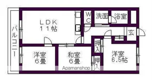 グランシャリオ【4階】の間取り