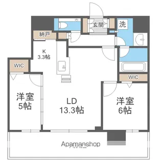 ONE札幌ステーションタワー【31階】の間取り