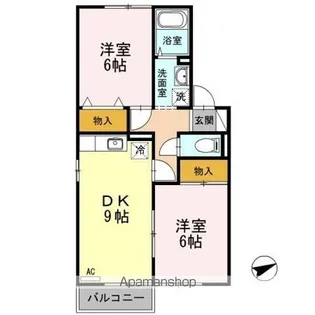 セジュール緑町【2階】の間取り