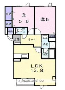 ベネフィット・マーシュ【2階】の間取り