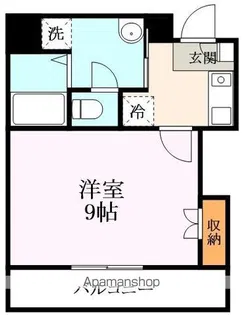 LA CASA COMODA【702号室】の間取り