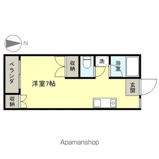 コーポコスモス【202号室】の間取り