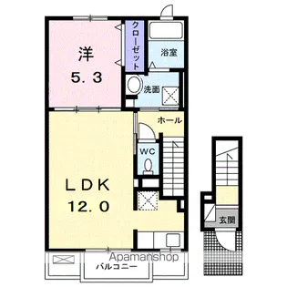 ミュリール【2階】の間取り