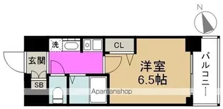 エスリード新梅田【4階】の間取り