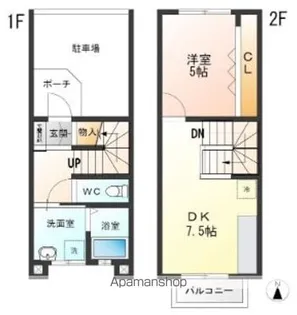 フレアージュくるみ【103号室】の間取り