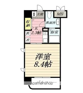 レザンヴェルジェ【7階】の間取り
