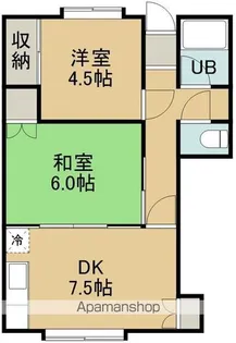 ルグラン亀田本町【202号室】の間取り