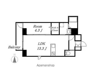 ブルームライフ八田駅前【501号室】の間取り