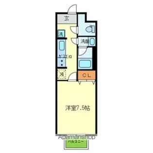 アミティハイツ【102号室号室】の間取り