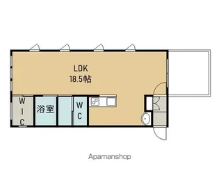 CUBE【2号室】の間取り