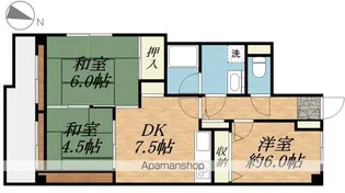 メゾンエメラルド【503号室】の間取り