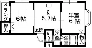メゾンティグレ【3階】の間取り