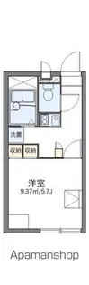 レオパレスエルミタージュ【1階】の間取り