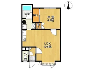 リフレイン−Ⅰ【2D号室】の間取り