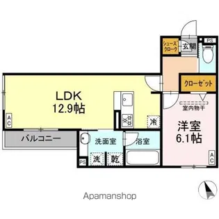 グラン ミリュウ【2階】の間取り