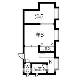 サン・ピースもとみや【203号室】の間取り