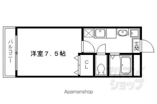 シェモア【105号室】の間取り