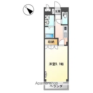 ルミナスハイム羽浦Ⅱ【2階】の間取り