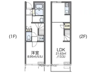 レオネクストアマービレ【1階】の間取り